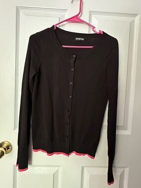 Express | Black Knit Cardigan